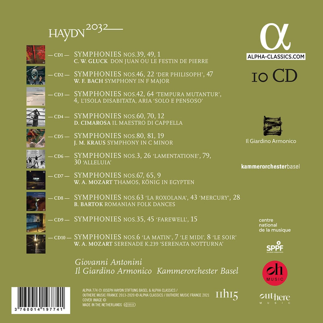 Haydn 2032 - Vol. 1 - 10 - Die Sinfonien, Audio-CD