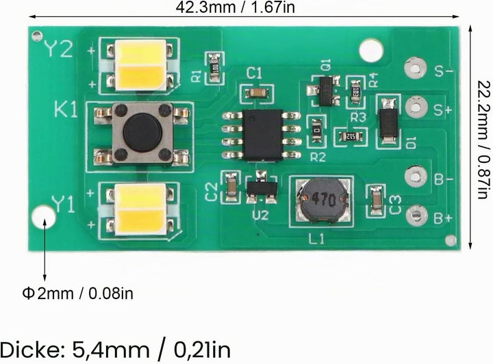 4 Set Solar Light Control Panel Kit LED Licht Controller Board Solar Rasen Licht Control Board für S