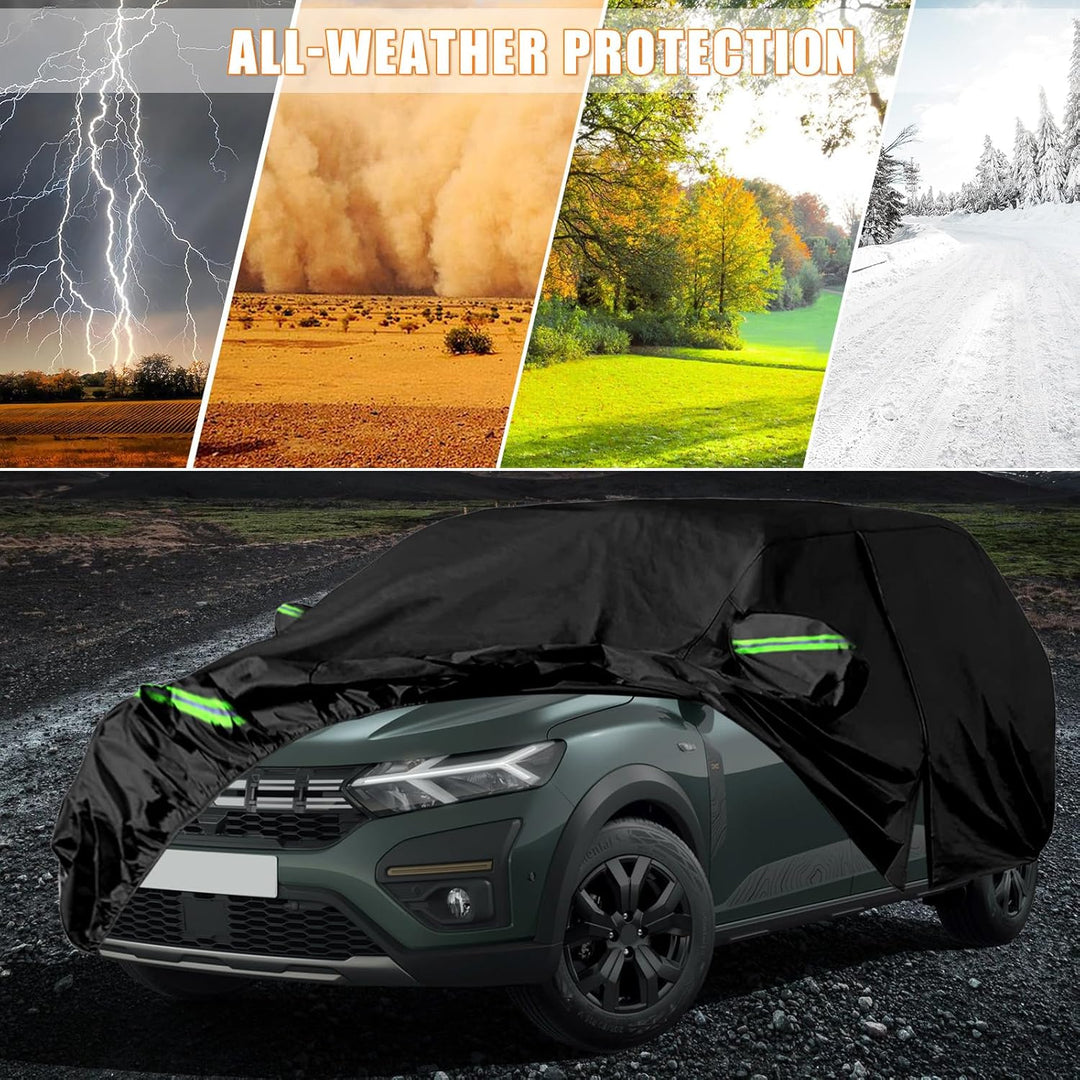 Autoabdeckung Wasserdicht Passend für Dacia Jogger 2021-2024, Atmungsaktiv Vollgarage Autoplane für