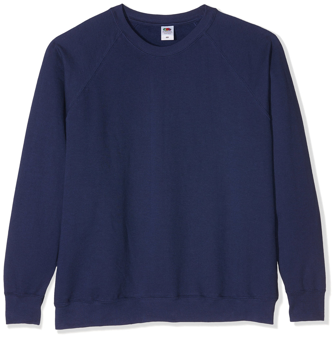 Fruit of the Loom Herren Raglan Sweatshirt Kapuzenpullover S Blau (Deep Navy), S Blau (Deep Navy)