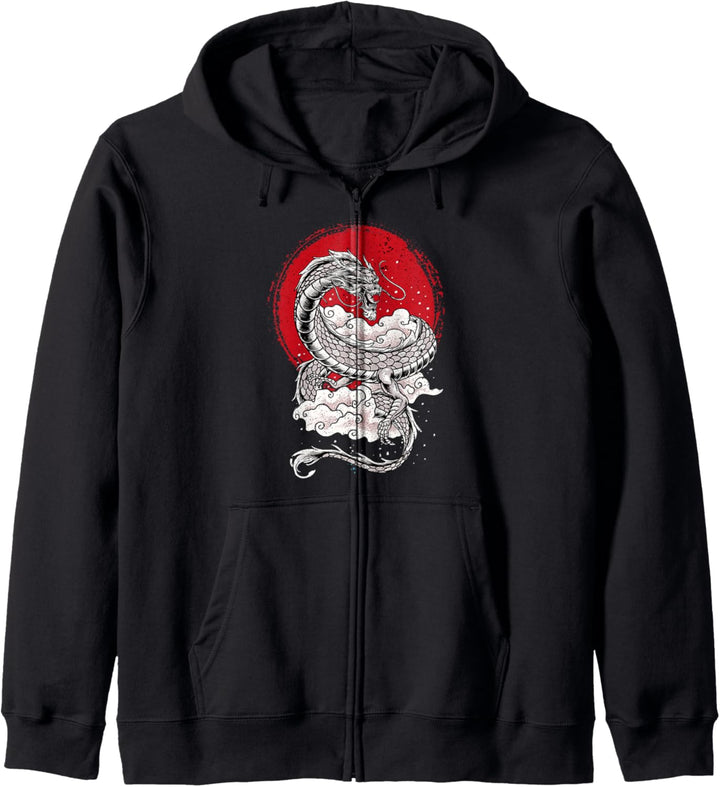 Chinesischer Drache Kung Fu Kampfkunst Drache Kapuzenjacke