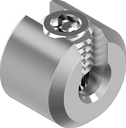 Klemmstopper 1-teilig Seilstopper Drahtklemme Drahtseilklemme Klemme Drahtseil V4A Edelstahl - 10 St