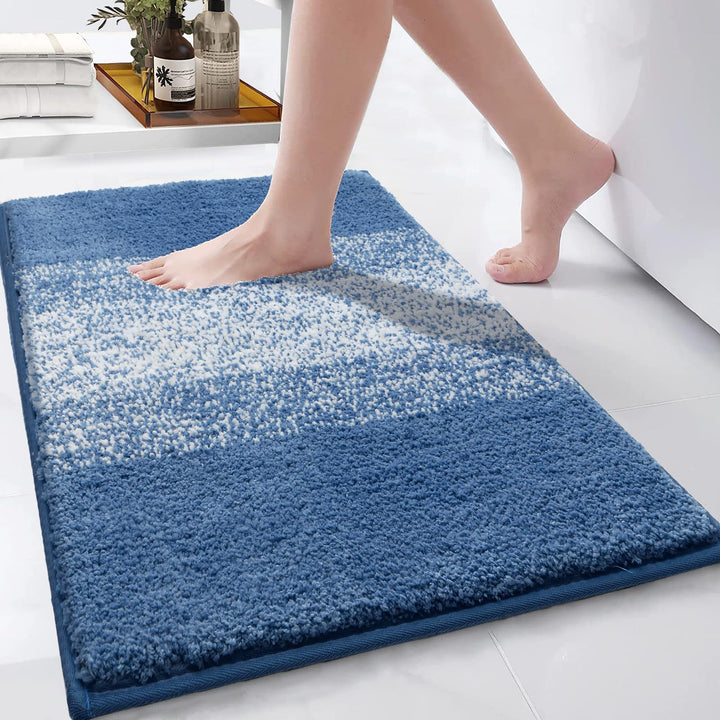 Weich Gross Badematten 80 x 120 cm, Badezimmerteppich Badteppich rutschfeste Wasserabsorbierend Badv
