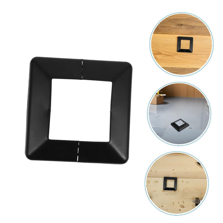 NUOBESTY 6stücke Pfostenfussabdeckung Geteiltem Design Für Terrassengeländer Und Verandasäulen Uv-be