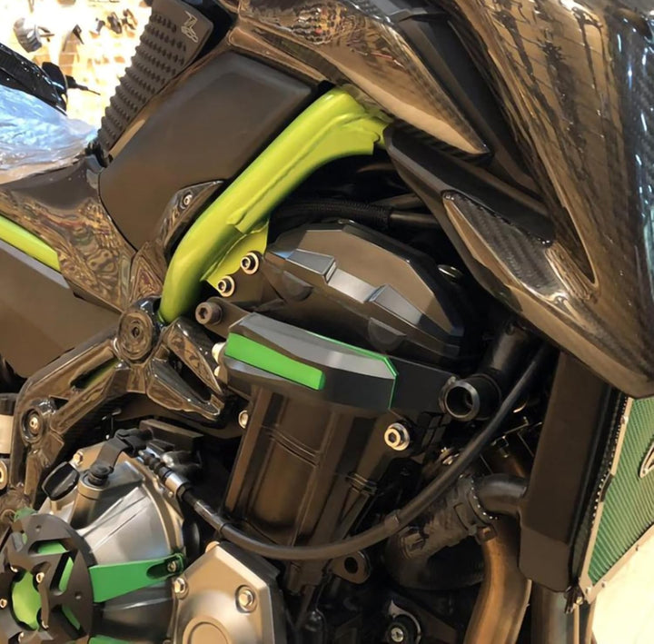 TaTonCycle Motorrad Aluminium Motorschutz Rahmen Slider Abdeckung Stator Crash Pads Rahmenschutz Für