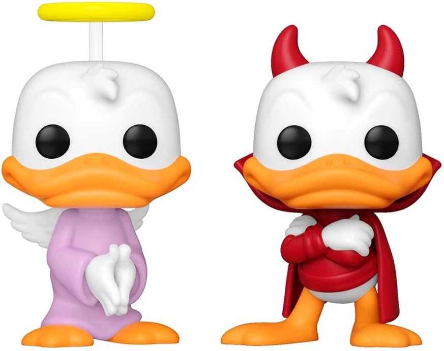 Funko Disney Pop! Donald's Shoulder Angel & Devil Vinyl Figure Set 2022 Wondrous Convention Exclusiv