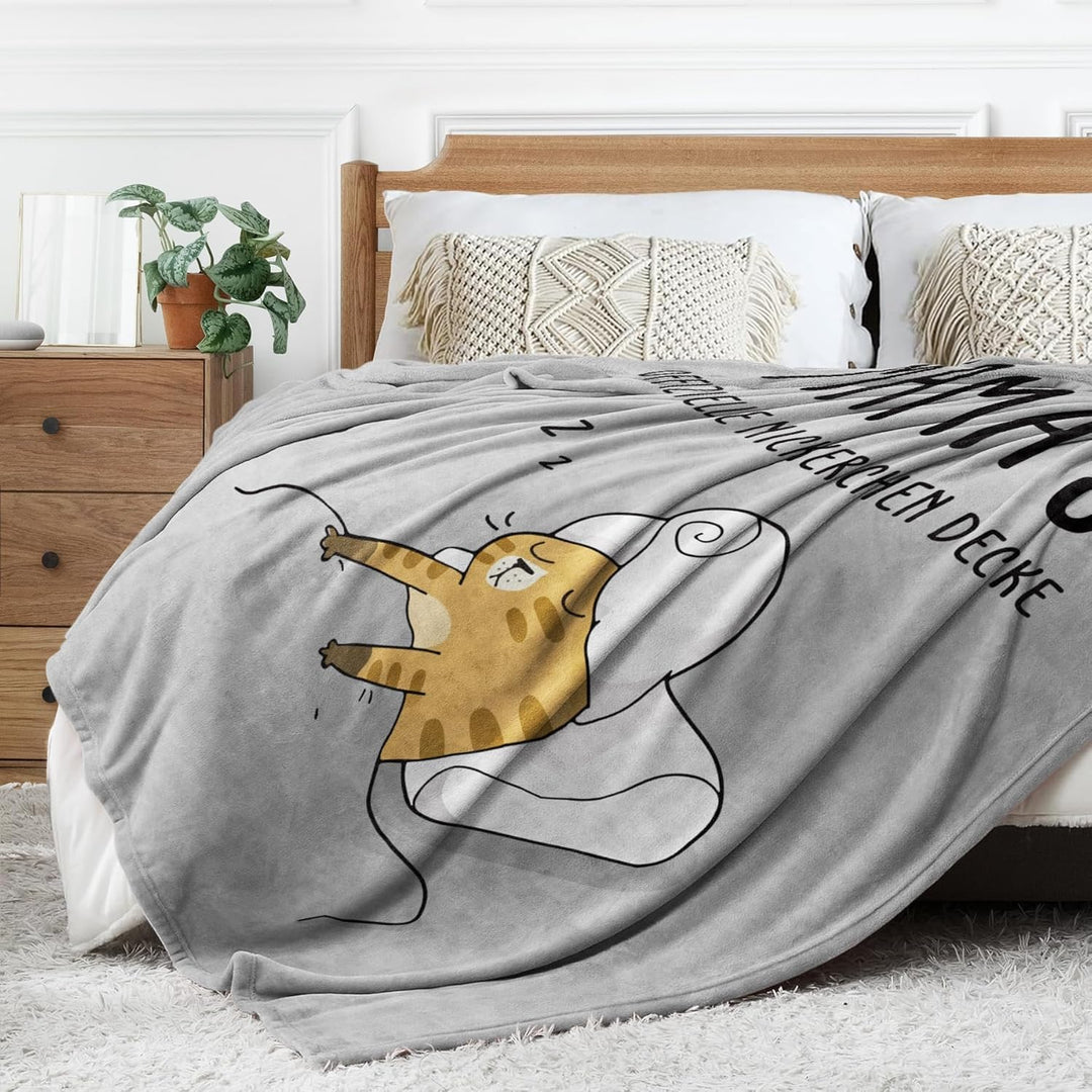 Juratar® Weihnachten Geschenke für Mama, Personalisierte Decke Geburtstagsgeschenk für Mama, Kuschel
