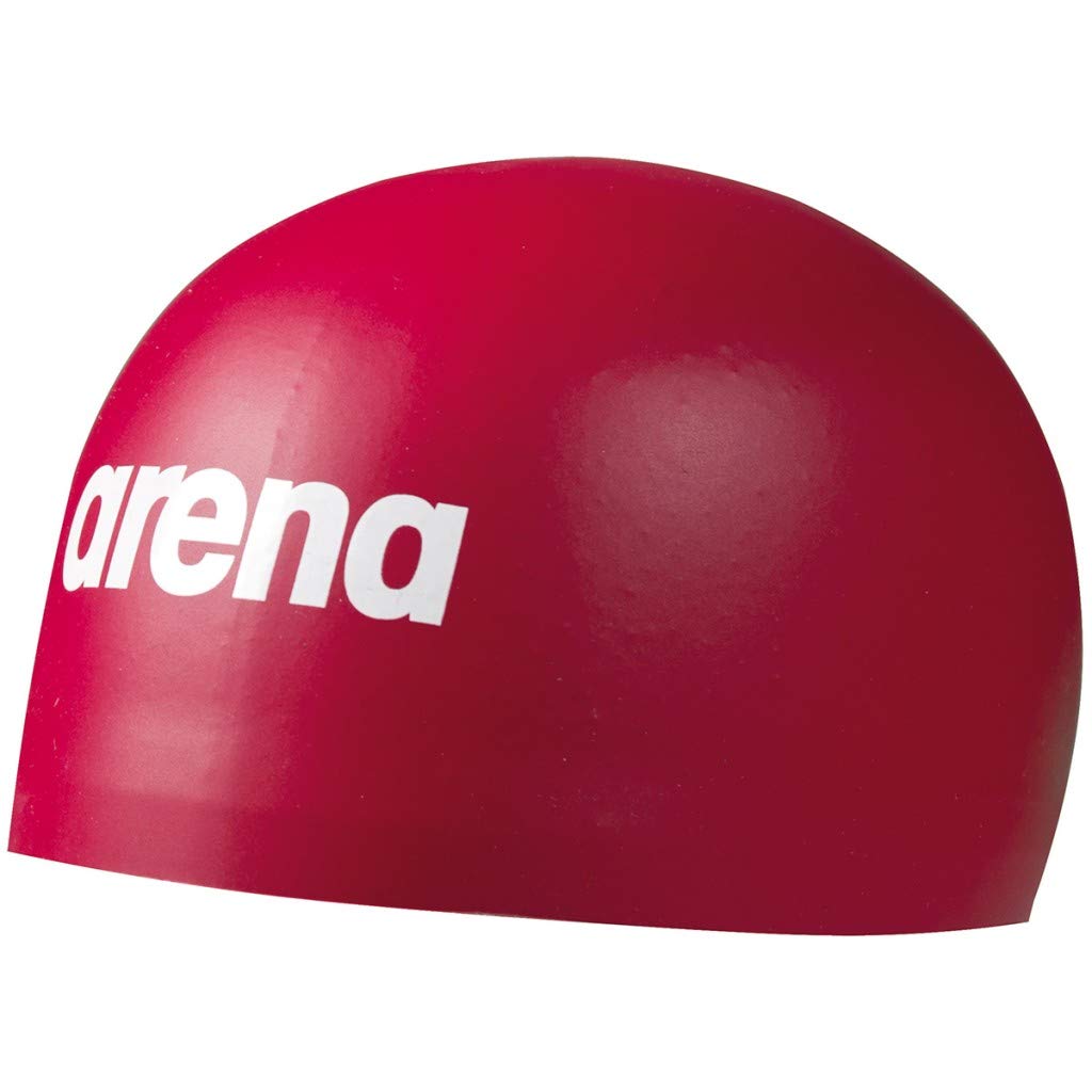 ARENA Unisex-Adult Soft Badekappe 3D M RED, M RED