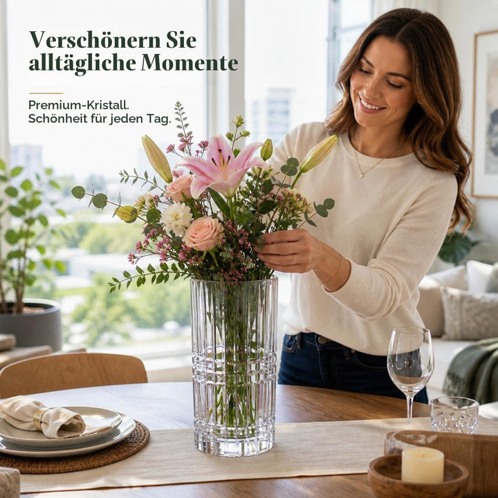 Spiegelau &amp; Nachtmann, Vase, Kristallglas, 28 cm, Square, 0097782-0 28 cm Vase, 28 cm Vase