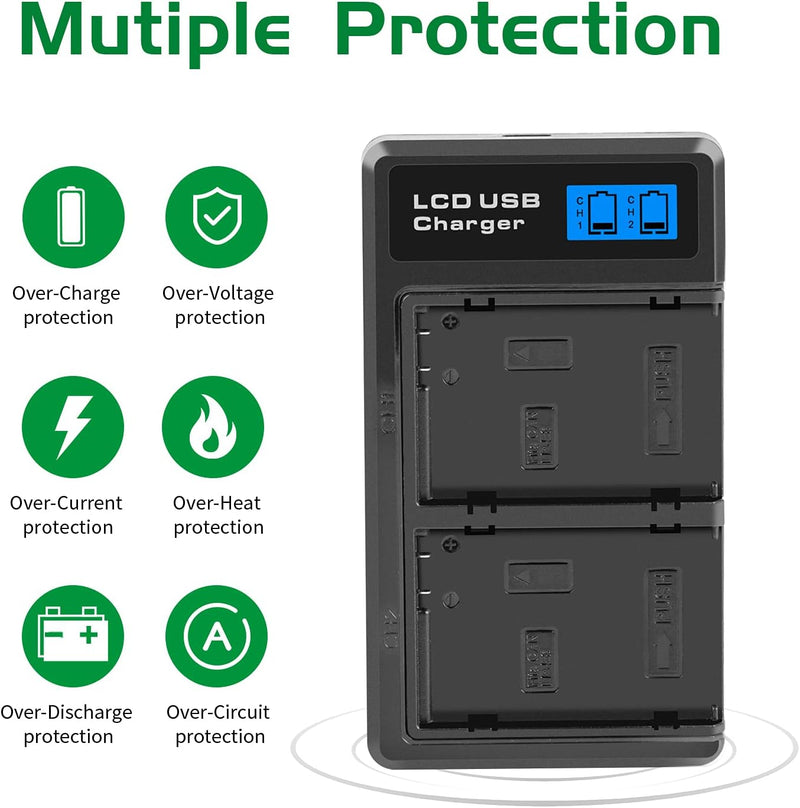 2X Shentec Li-ion 7.4V 1900mAh LP-E8 Akku für Canon EOS Batterie Rebel T2i T3i T4i T5i EOS 550D 600D