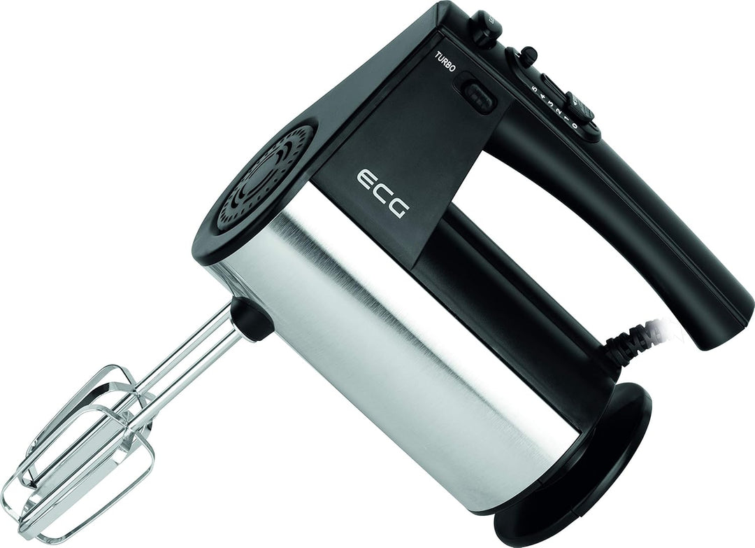 ECG RS 5011 Handmixer, 10 Geschwindigkeitsstufen, TURBO-Boost-Taste, 2 Rührbesen, 2 Knethaken, 700 W