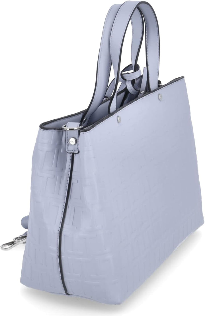 Tamaris Shopper Leona 32172 Damen Handtaschen Print Einheitsgrösse Greyblue 855, Einheitsgrösse Grey
