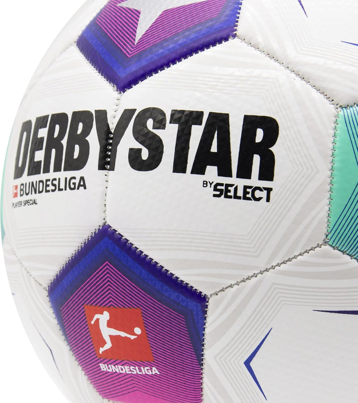 Derbystar Bundesliga Player Special v23 - Bundesliga Ball 23/24 - Unisex Fussball Grösse 5 im Design