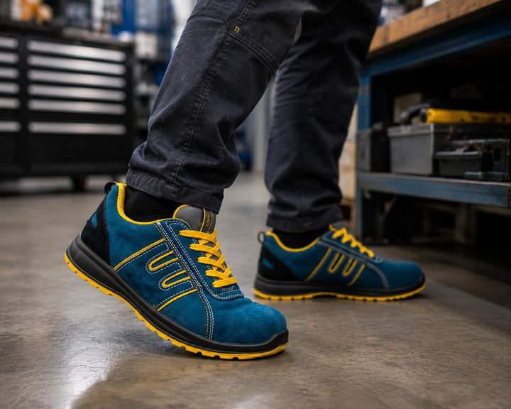 Urgent Arbeitsschuhe 212 S1 Sicherheitsschuhe Herrenschuhe 40 EU Blau, 40 EU Blau