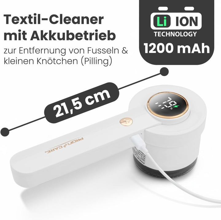 ProfiCare® Fusselrasierer elektrisch | Fusseln und kleine Knötchen/Pilling entfernen | mit Akku | fü
