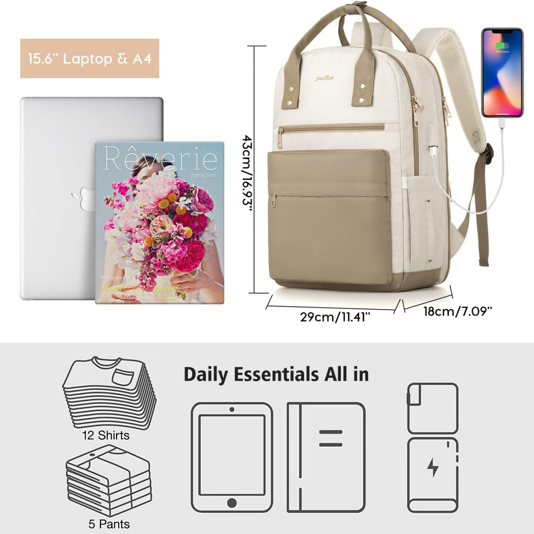 YAMTION Rucksack Laptop Damen,Schulrucksack Mädchen Teenager Schultasche Frauen für Schule Uni Reise