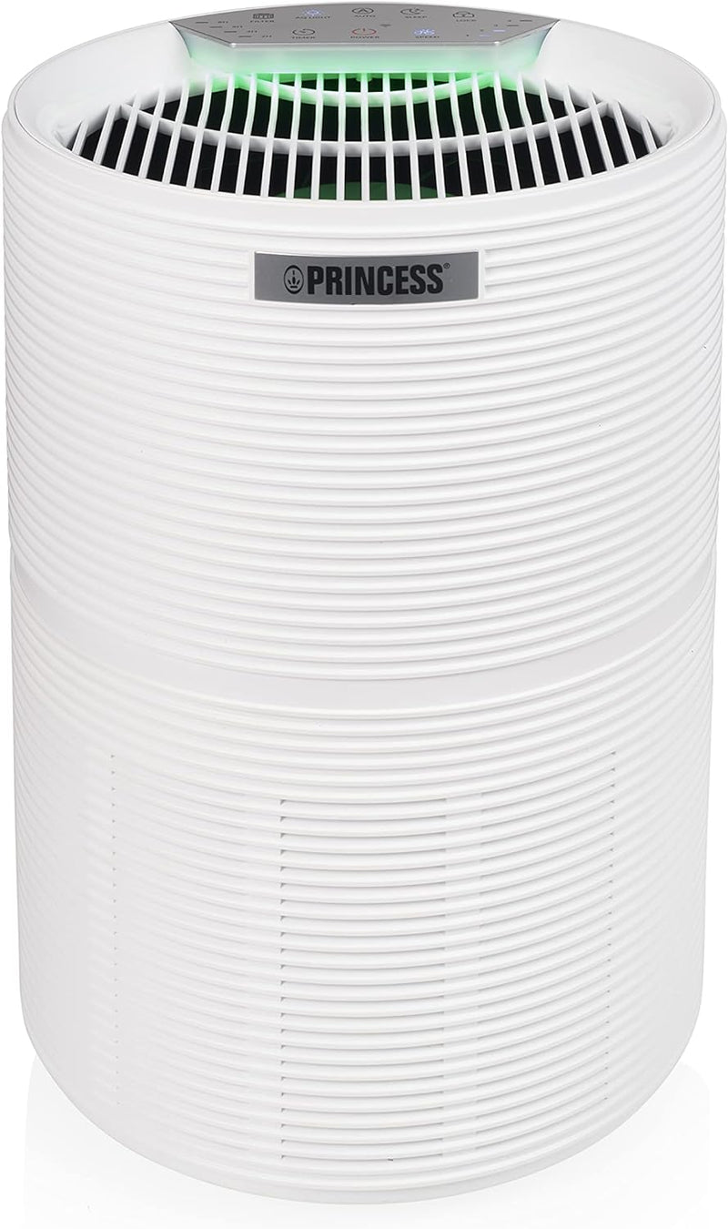 Princess Smart Luftreiniger – bis zu 280 m³/h und 35 m² - 3 Filtersysteme – HEPA Filter H13 – App -