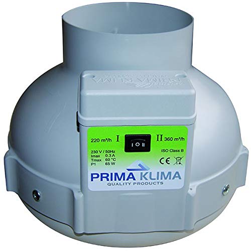 Prima Klima Abzieher PK 125 mm, 2 Geschwindigkeitsstufen, 220 – 360 m³/h