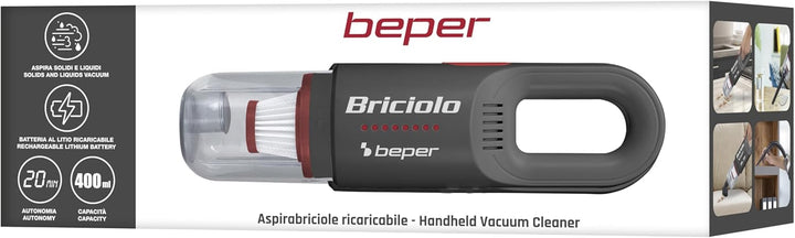 BEPER P202ASP401 Wiederaufladbarer Scheuersauger, 55 W, Kabellos, Kompakt und leicht, Flüssigkeits-