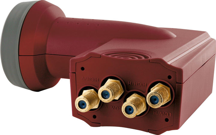 SCHWAIGER SPS6918R531 Quattro-LNB Feedaufnahme: 40mm, Ziegel-Rot