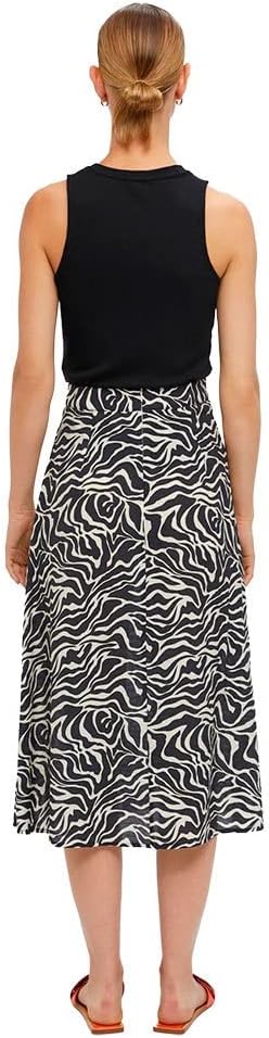 Object Damen Objleonora Hw Midi Skirt Noos Rock 42 Schwarz, 42 Schwarz