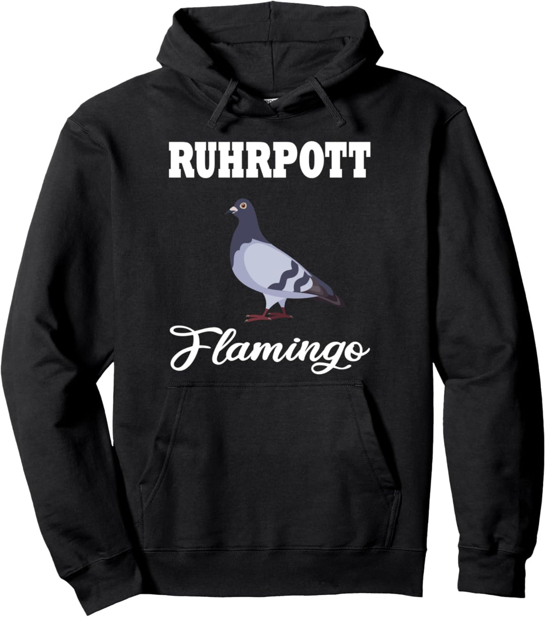 Ruhrpott Flamingo Fun motiv Tauben Ruhrgebiet Pullover Hoodie