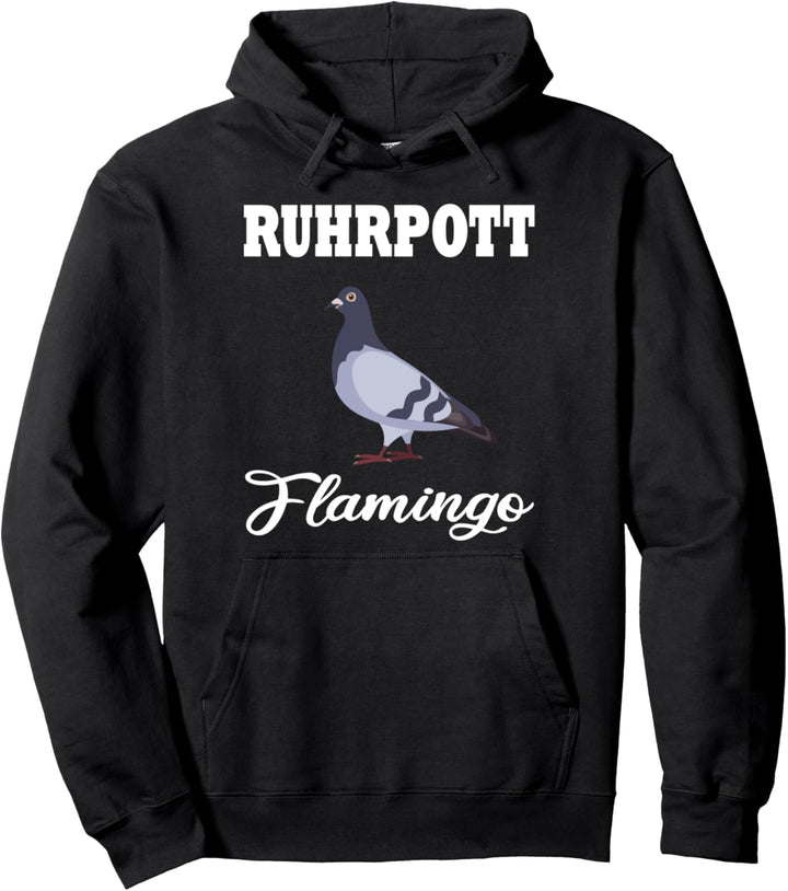 Ruhrpott Flamingo Fun motiv Tauben Ruhrgebiet Pullover Hoodie