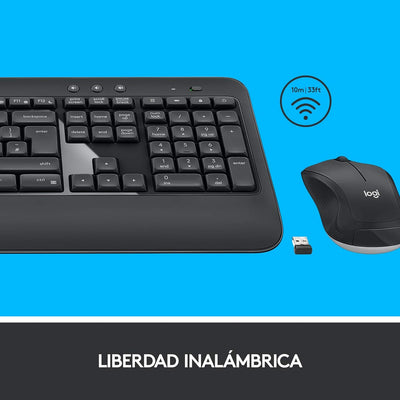 Logitech MK540 Advanced Kabellose Tastatur und Maus Combo für Windows, Spanisches QWERTY-Layout - Sc