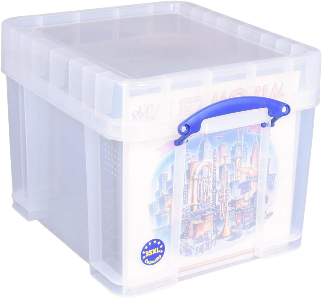 Really Useful Plastic Storage Box 35 Litre Xl - Color: Clear by Really Useful