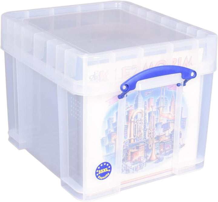 Really Useful Plastic Storage Box 35 Litre Xl - Color: Clear by Really Useful