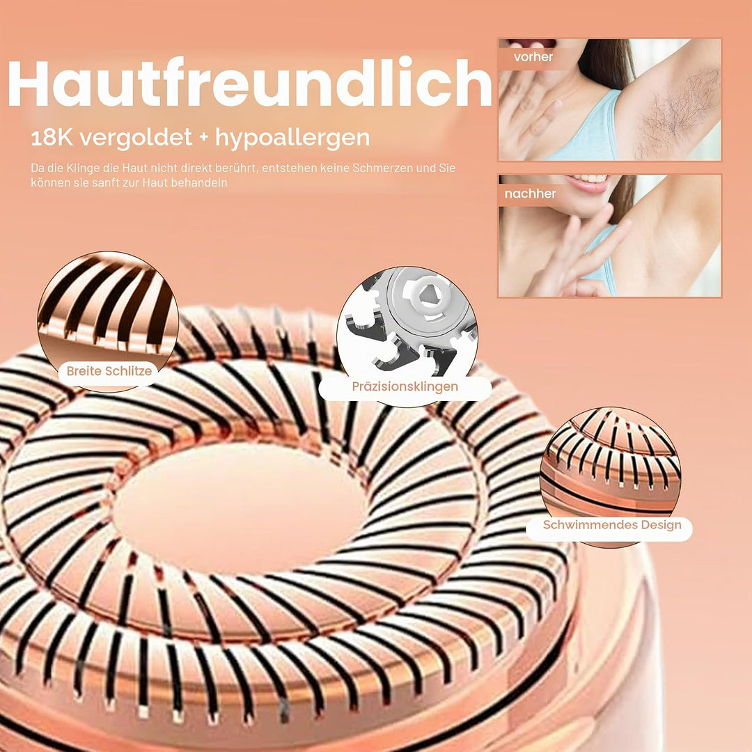 Gurelax Gesichtshaarentferner Ersatzköpfe für Flawless Finishing Touch, Schmerzlosen Generation 2 Er