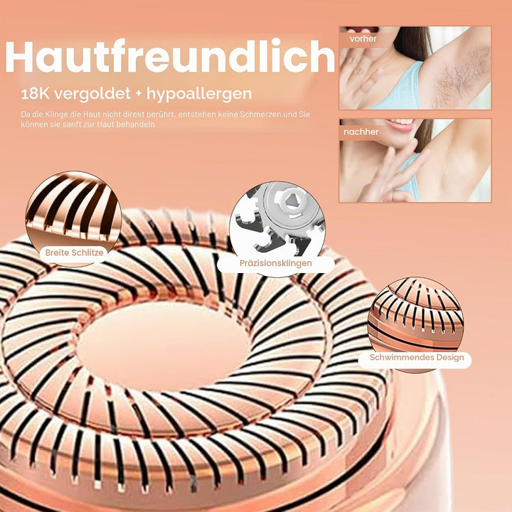 Gurelax Gesichtshaarentferner Ersatzköpfe für Flawless Finishing Touch, Schmerzlosen Generation 2 Er
