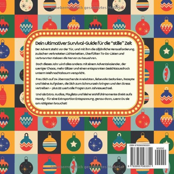 24 Wege zu Weihnachten nicht durchzudrehen: Der einzige Adventskalender, den Du jemals brauchen wirs