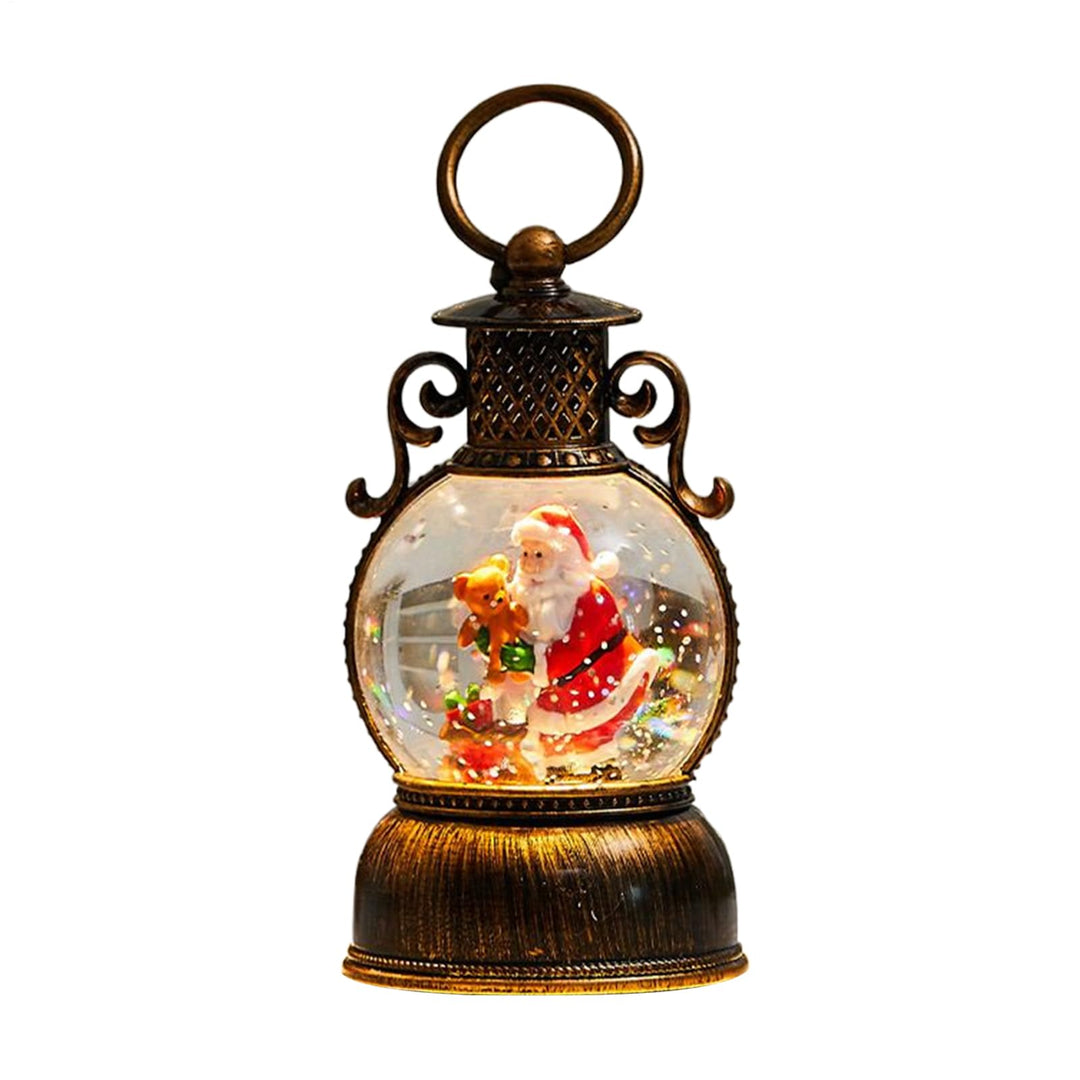 Leuchtende Weihnachtskugel,Partyszene Requisiten | Weihnachts Schneekugel Laterne Glitzerdekoration