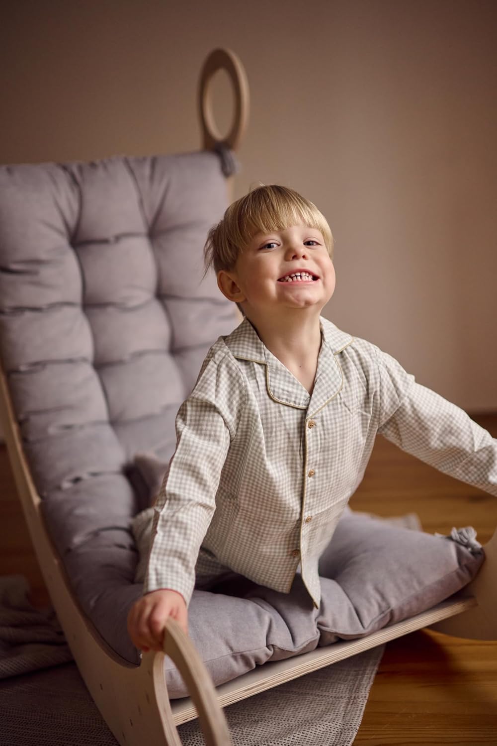 Kletterbogen ab 2 Jahr, Gross Bogenwippe für Kinder und Erwachsene, Holzwippe XXL Montessori mit ode