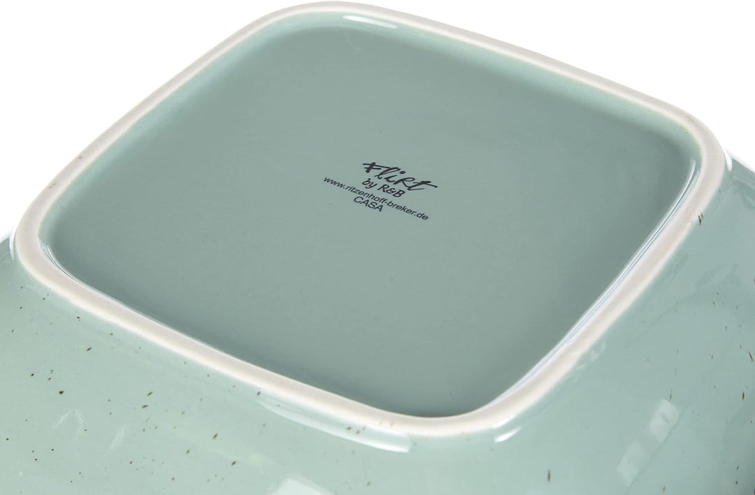 Ritzenhoff & Breker Servierschalen-Set Casa, 2-teilig, 18x18 cm und 22x22 cm, Blau Schalen Blau, Sch