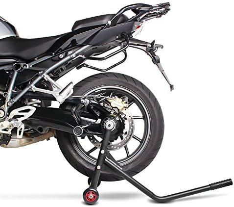 ConStands - Motorrad Montageständer für BMW HP2 Megamoto 07-10 Schwarz Matt Hinterrad Single Racing