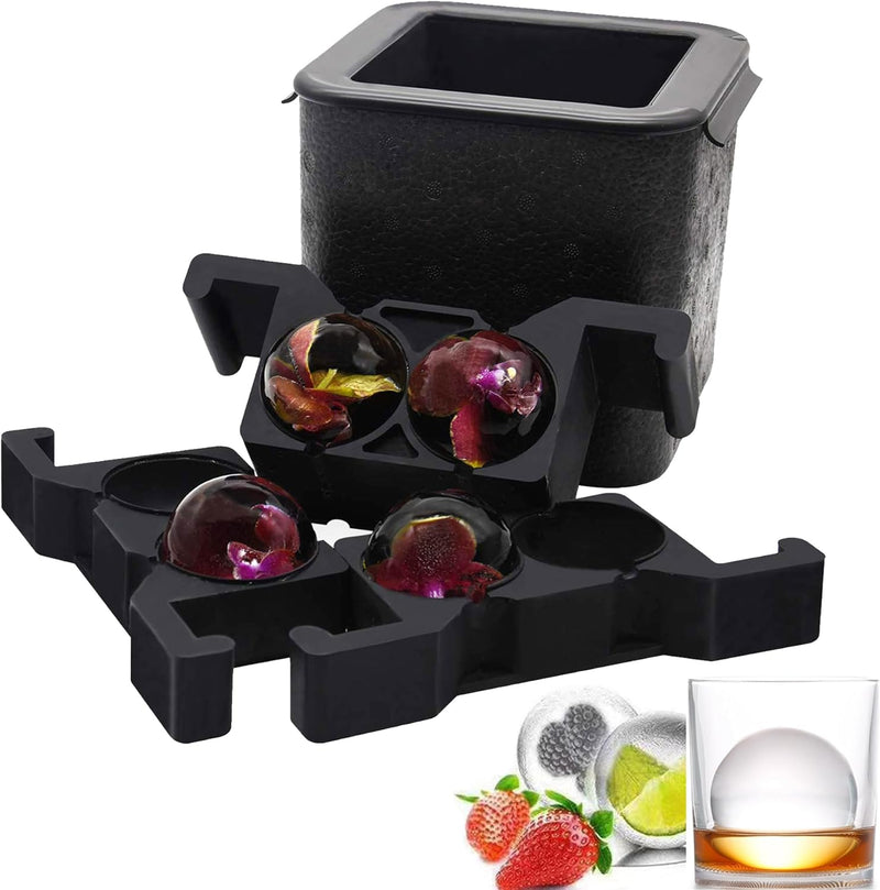 Kristallklare Eiskugelmaschine, Jumbo-Eisbällchen, kugelförmige Whisky-Tablettformmaschine für Eisbä