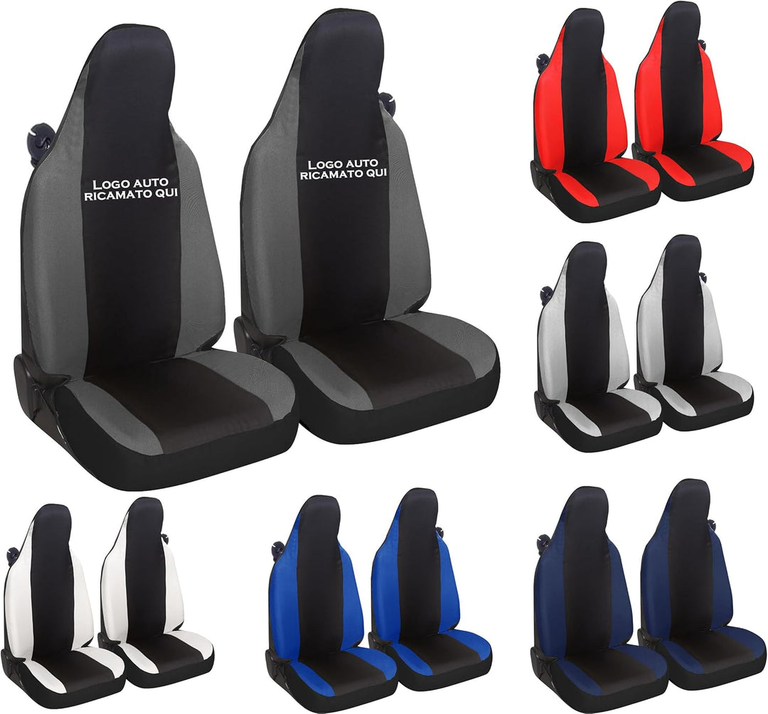 Susy Shop Autositzbezüge kompatibel für Smart fortwo, 450 451 und 453, Set mit 2 Vordersitzbezügen,