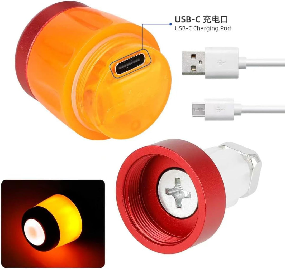 Fututech LED-Lenkerleuchte, wasserdicht, für Elektroroller, Lenkerstopfen für Xiaomi, Blinker, wiede