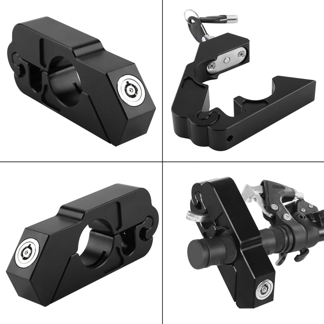 Grip Lock CNC Aluminiumlegierung Motorrad Lenker Bremshebelschloss Fahrzeugsicherheit für Universal