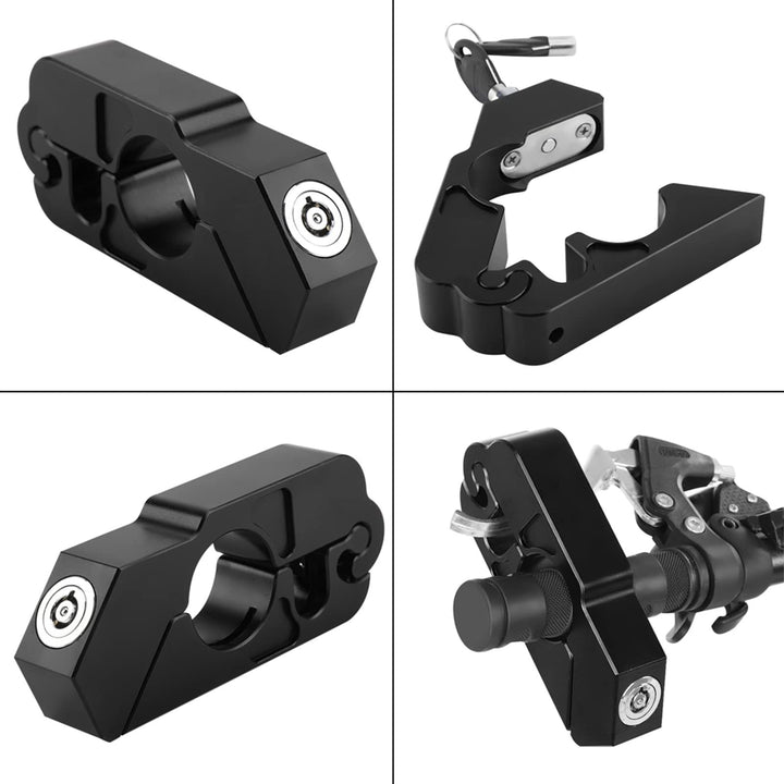 Grip Lock CNC Aluminiumlegierung Motorrad Lenker Bremshebelschloss Fahrzeugsicherheit für Universal