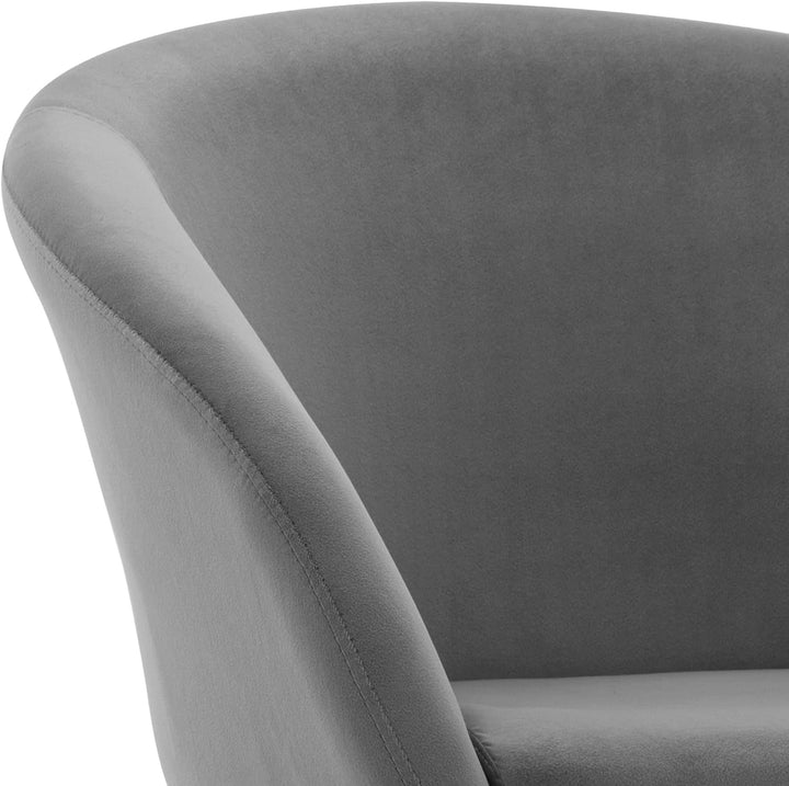 Duhome Schminkstuhl Höhenverstellbar, Lounge Sessel aus Samt Drehbar Cocktailsessel Drehstuhl mit Ar