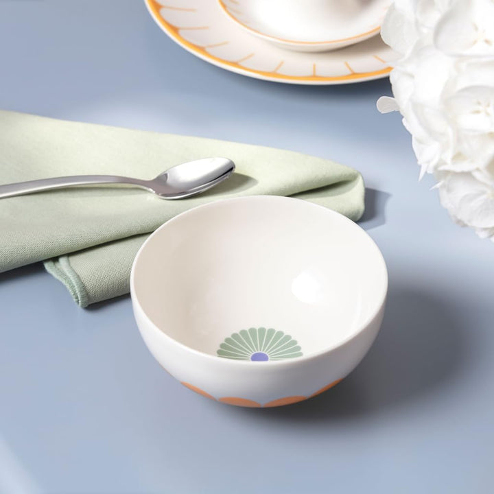Villeroy & Boch – Fleur Schale, Masse: ca. 13 × 13 × 6,5 cm, Multicolour, spülmaschinenfest & mikrow