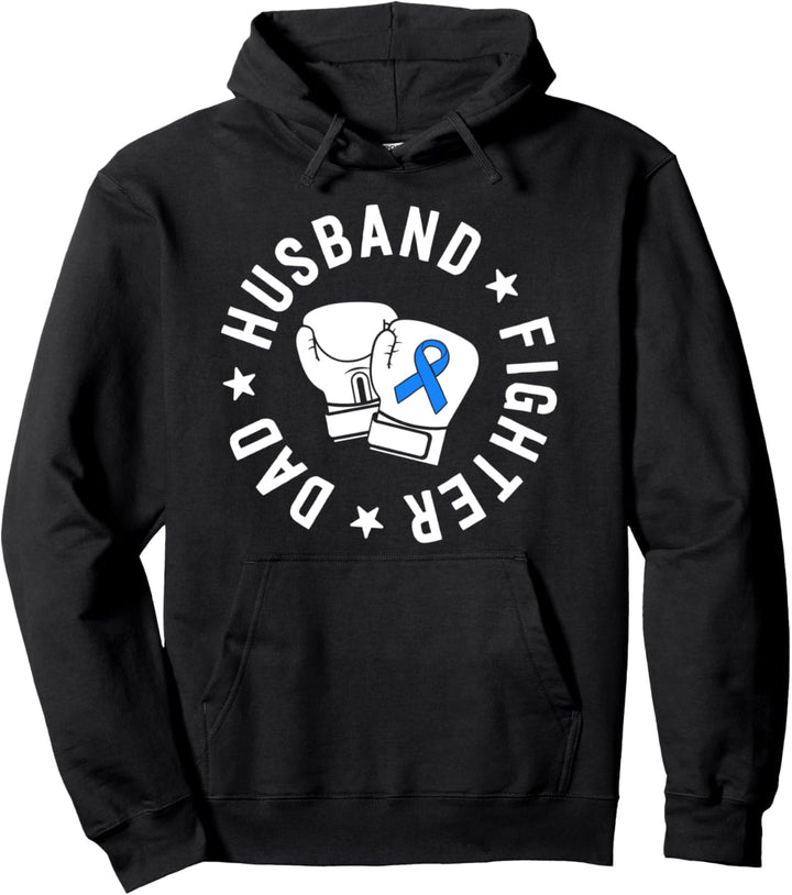 ALS Warrior Tshirt Dad Husband Father Blue Ribbon Awareness Pullover Hoodie