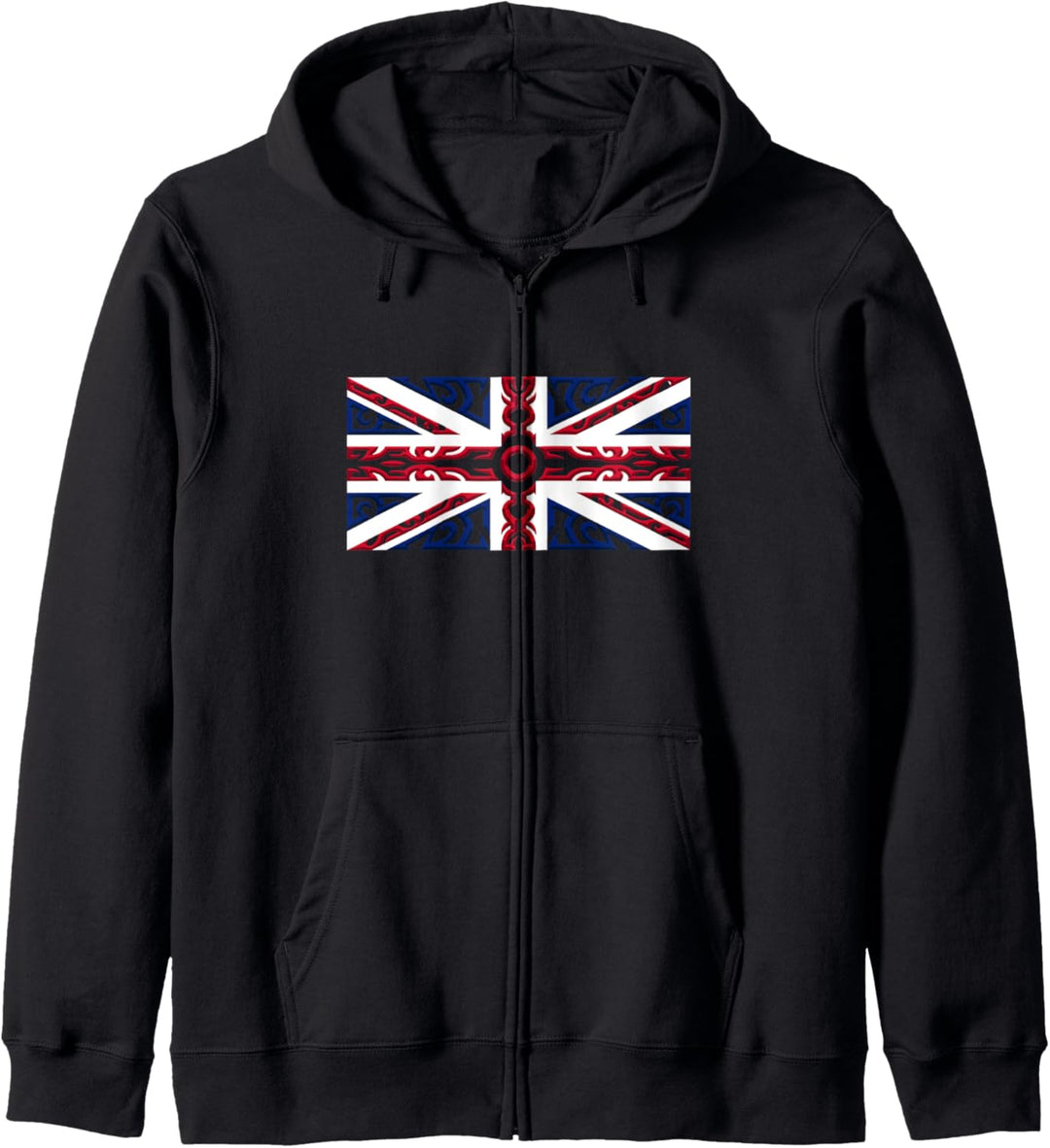 Union Jack – Britische Flagge – Tribal-Stil. Kapuzenjacke