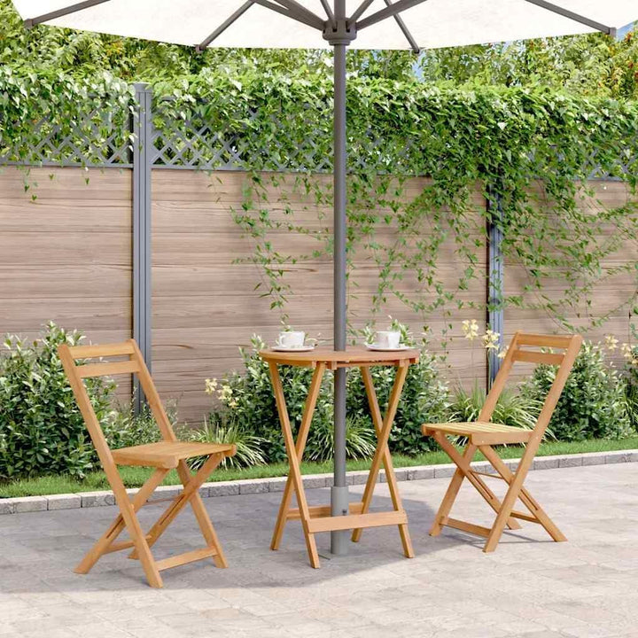 vidaXL Akazienholz Massiv Gartentisch Klappbar Bistrotisch Klapptisch Holztisch Garten Tisch Esstisc