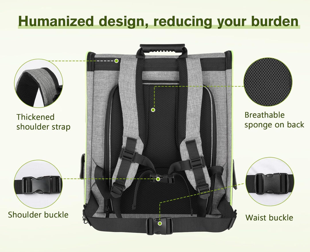 pecute Hunderucksack, Erweiterbar Faltbar, Katzenrucksack Grosse Katzen mit Anti-offener Reissversch