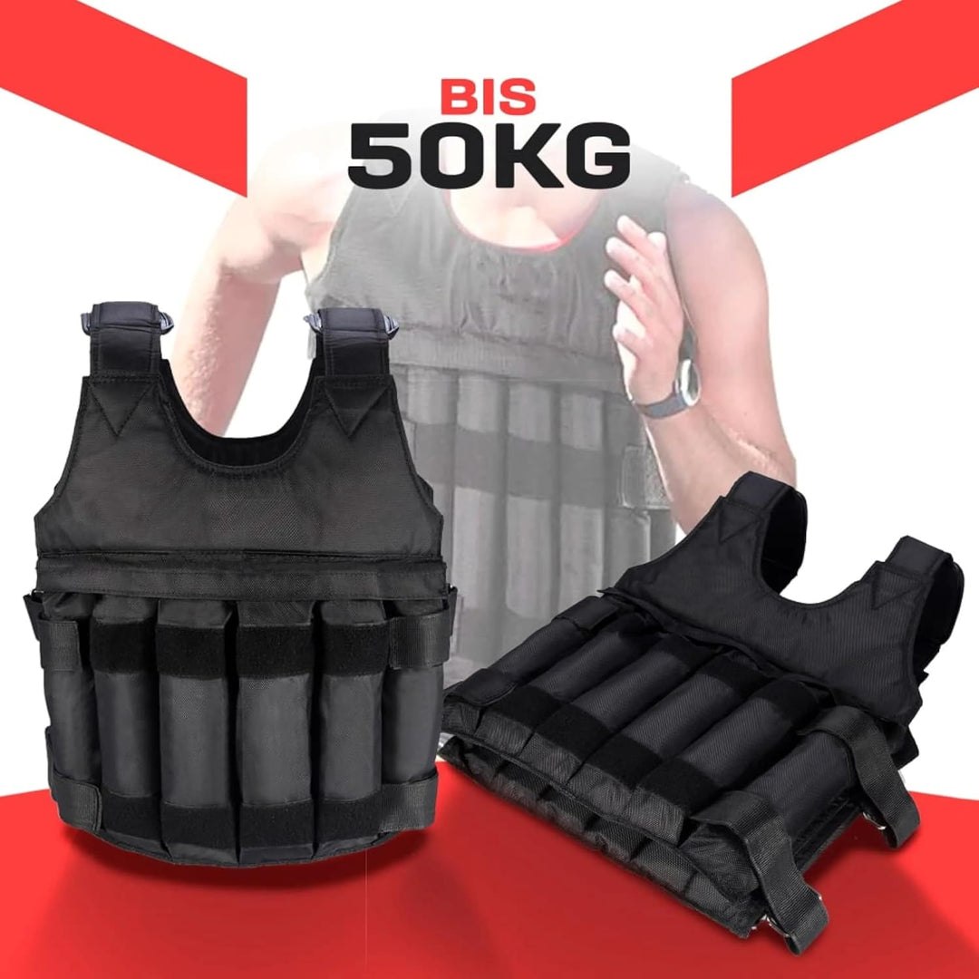 Gewichtsweste 1-50 Kg, Gewichtsbeutel individuell änderbar, hochwertiges Nylon, reissfest und wasser