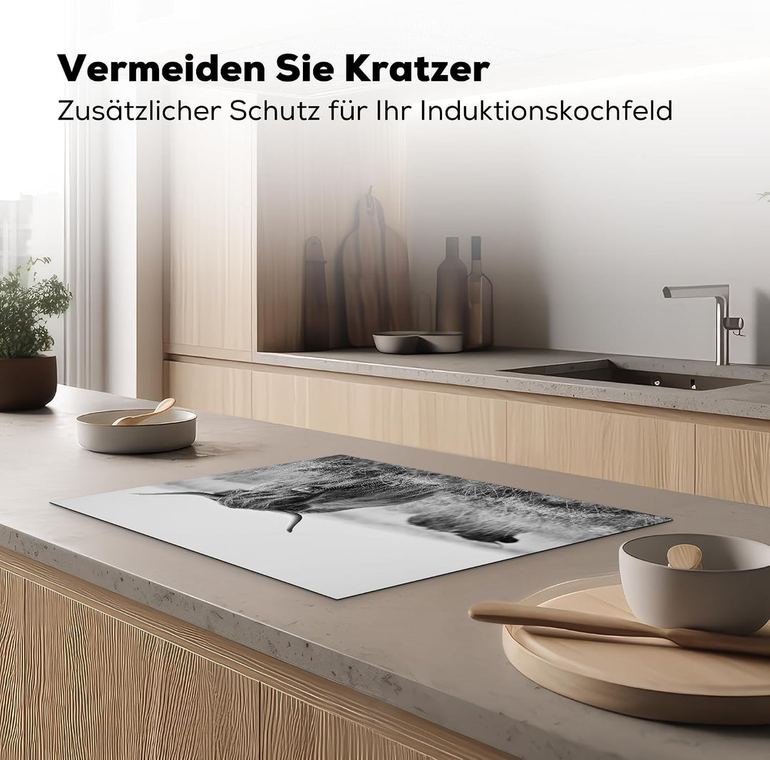 KitchenYeah© Herdabdeckplatte Einteilig Ceranfeld Abdeckplatte Küche Deko Ceranfeldabdeckung Herdabd